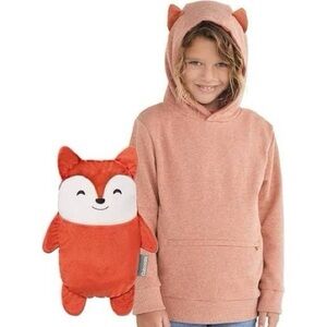 Cubcoats Flynn the Fox 2 in 1 Toddler Pullover Hoodie Stuffed Animal